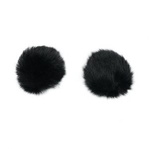 Hollyland HL-WS06 Furry Windshield / White / 2-Pack / Clip-On Microphone Wind Muff