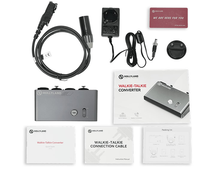 Hollyland Walkie-Talkie Converter-8C Walkie-Talkie Converter/8-Core Connection Cable/DC Power Adapter