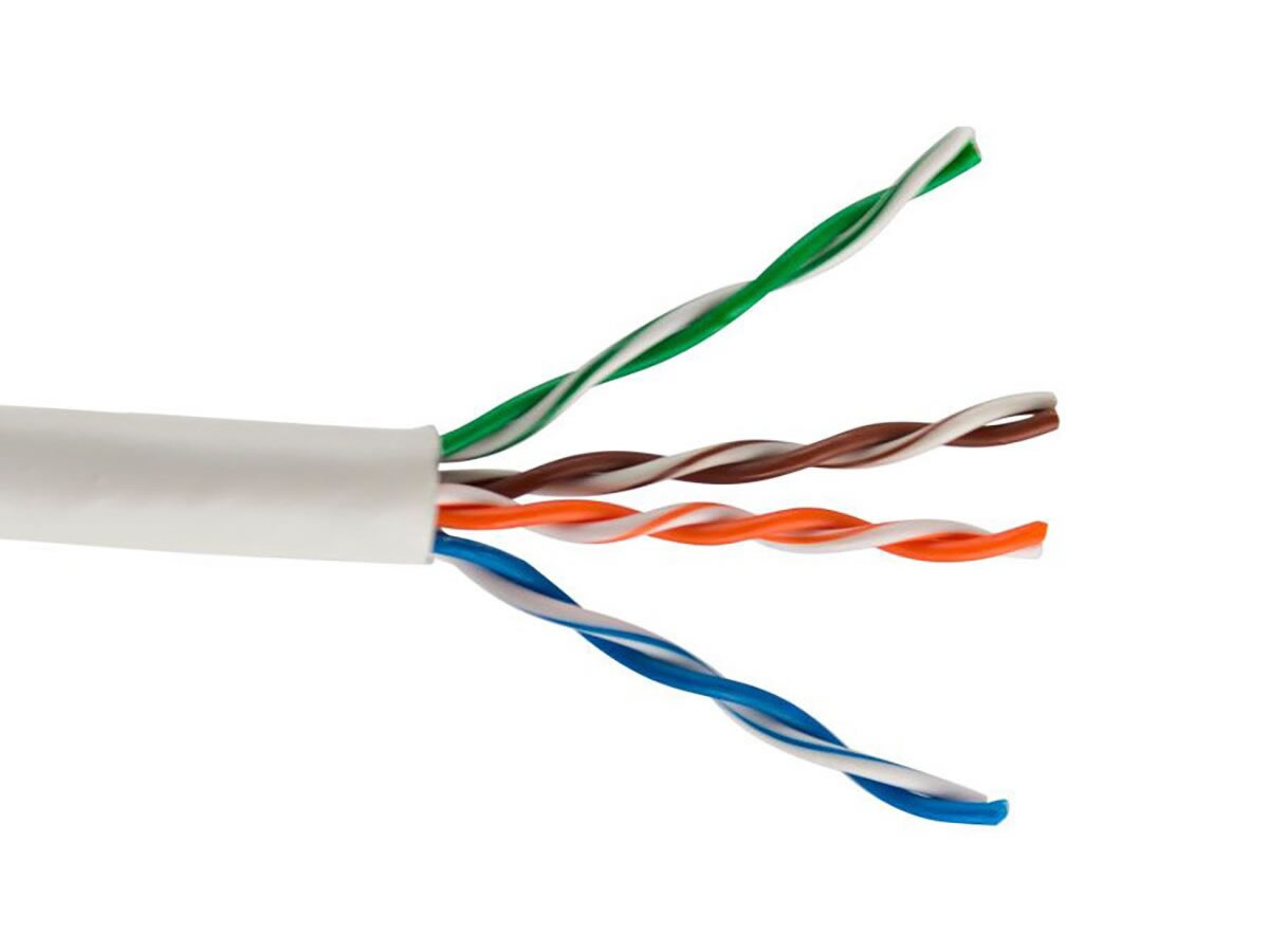 ICRealtime CAT5E-IN/OUT-WT CAT5E INDOOR/OUTDOOR- 350 MHz 24 AWG SOLID BC 4PR UTP CABLE, WHITE