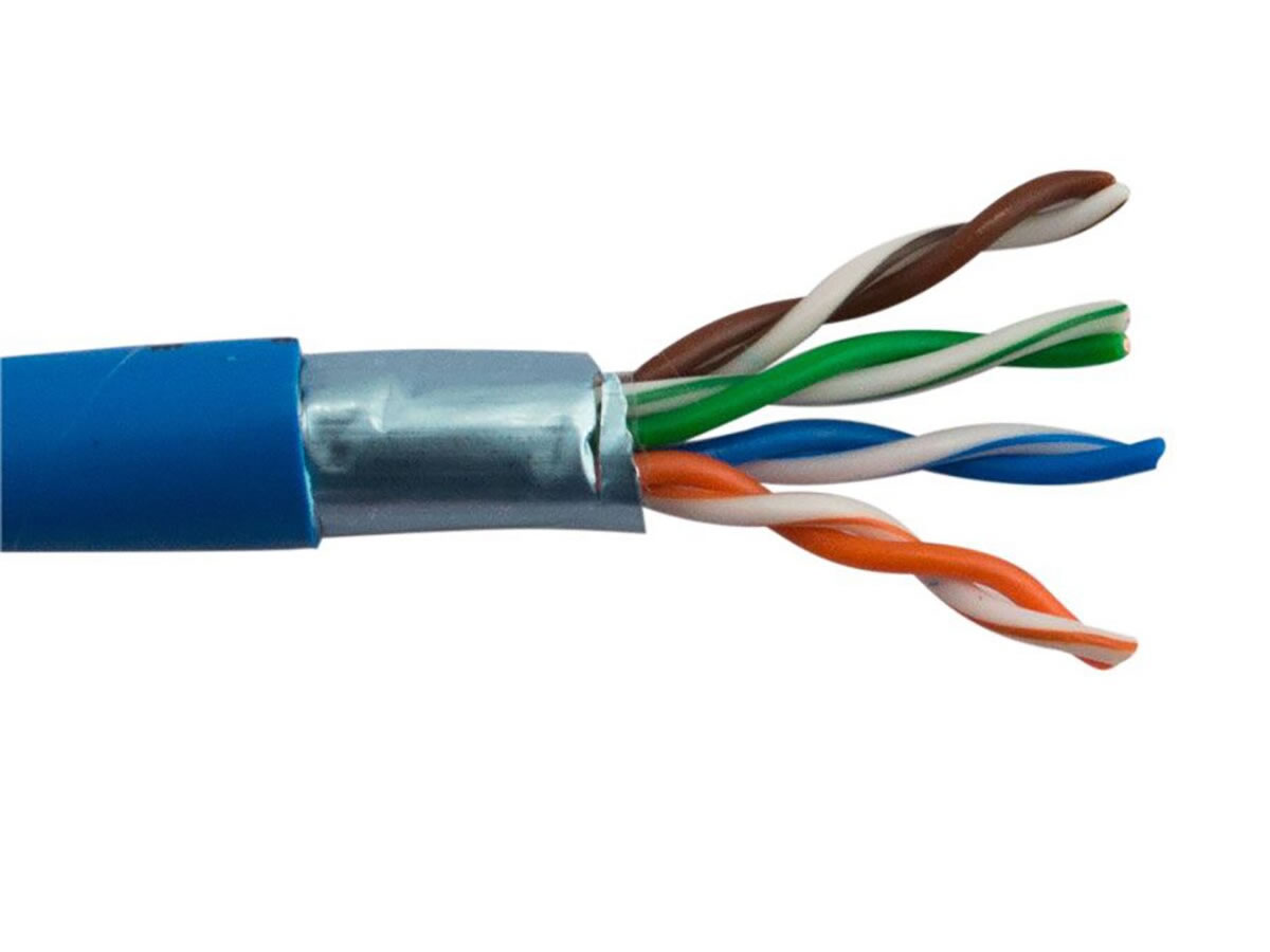 ICRealtime CAT5E-SH-BL CAT5E SHIELDED CABLE 350 MHz 24 AWG SOLID BC, BLUE