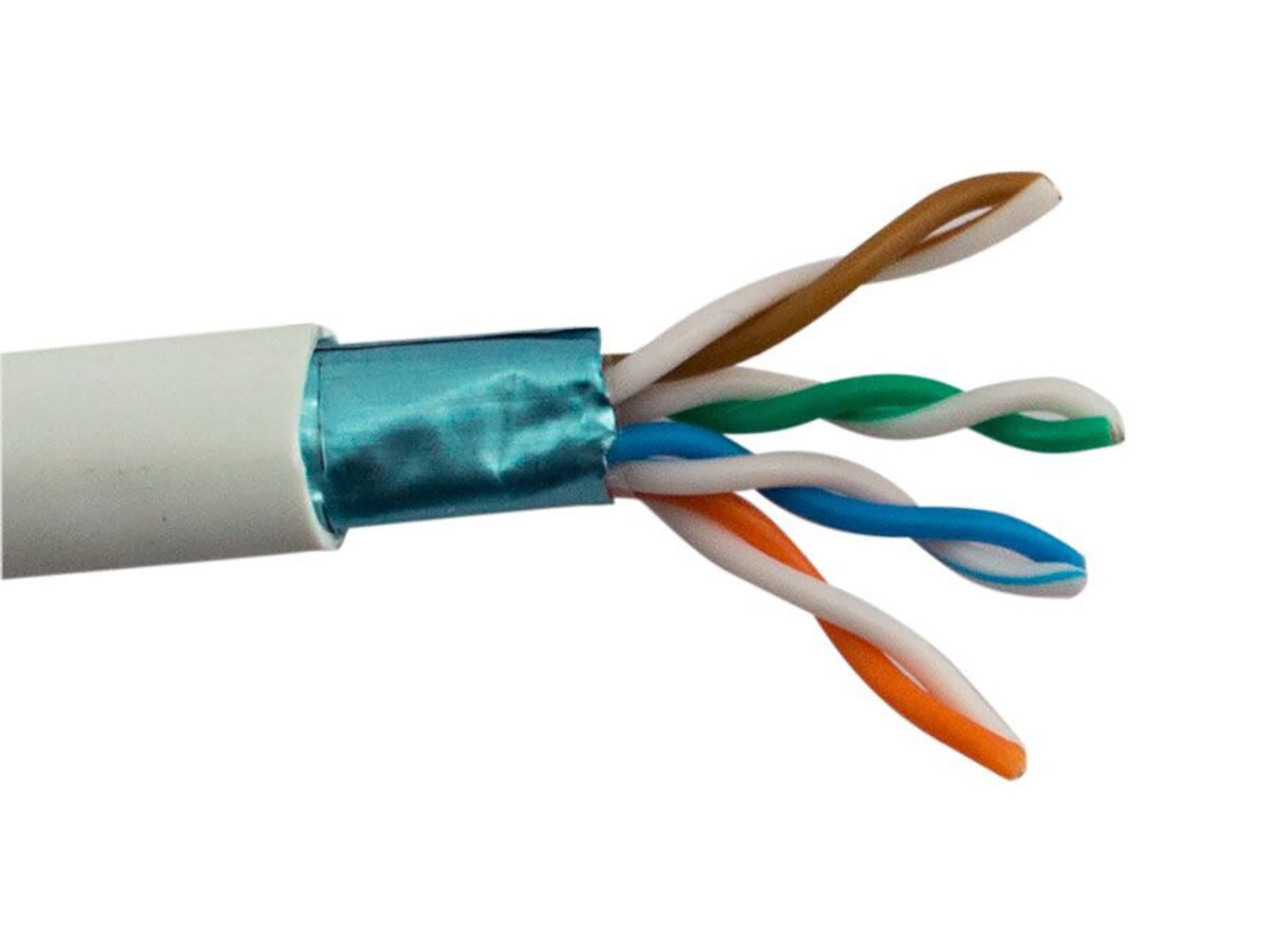 ICRealtime CAT5E-SH-WT CAT5E SHIELDED CABLE 350 MHz 24 AWG SOLID BC, WHITE