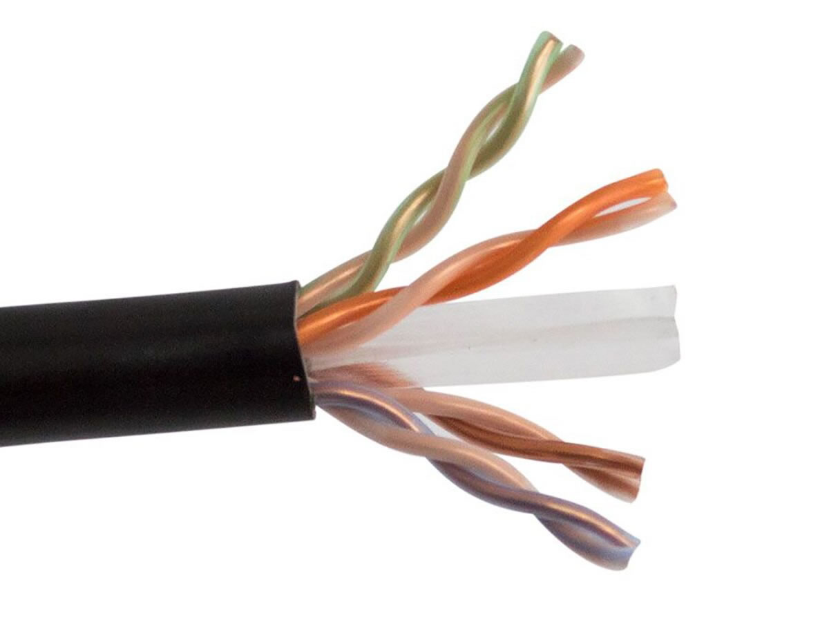 ICRealtime CAT6-P-BK CAT6 PLENUM- ENHANCED 550 MHz SOLID BC 4PR UTP CABLE, BLACK