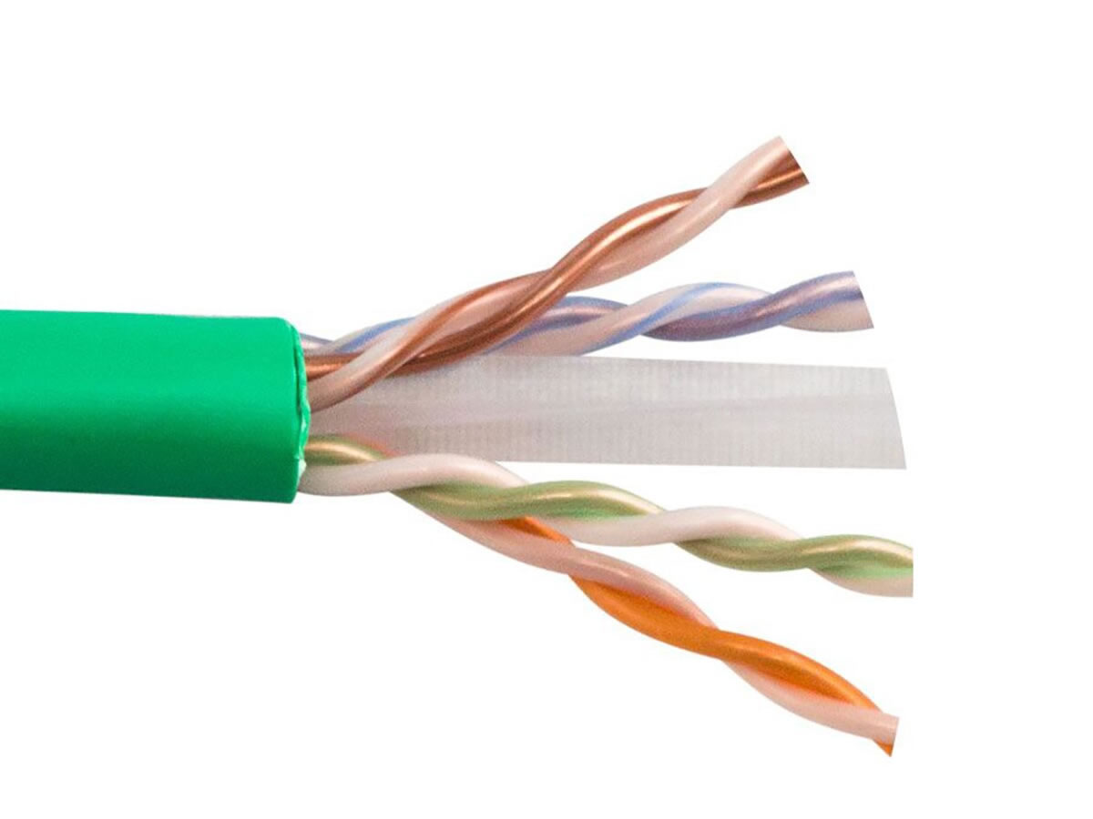 ICRealtime CAT6-P-GN CAT6 PLENUM- ENHANCED 550 MHz SOLID BC 4PR UTP CABLE, GREEN