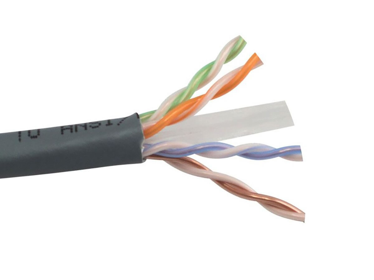 ICRealtime CAT6-P-GY CAT6 PLENUM- ENHANCED 550 MHz SOLID BC 4PR UTP CABLE, GRAY