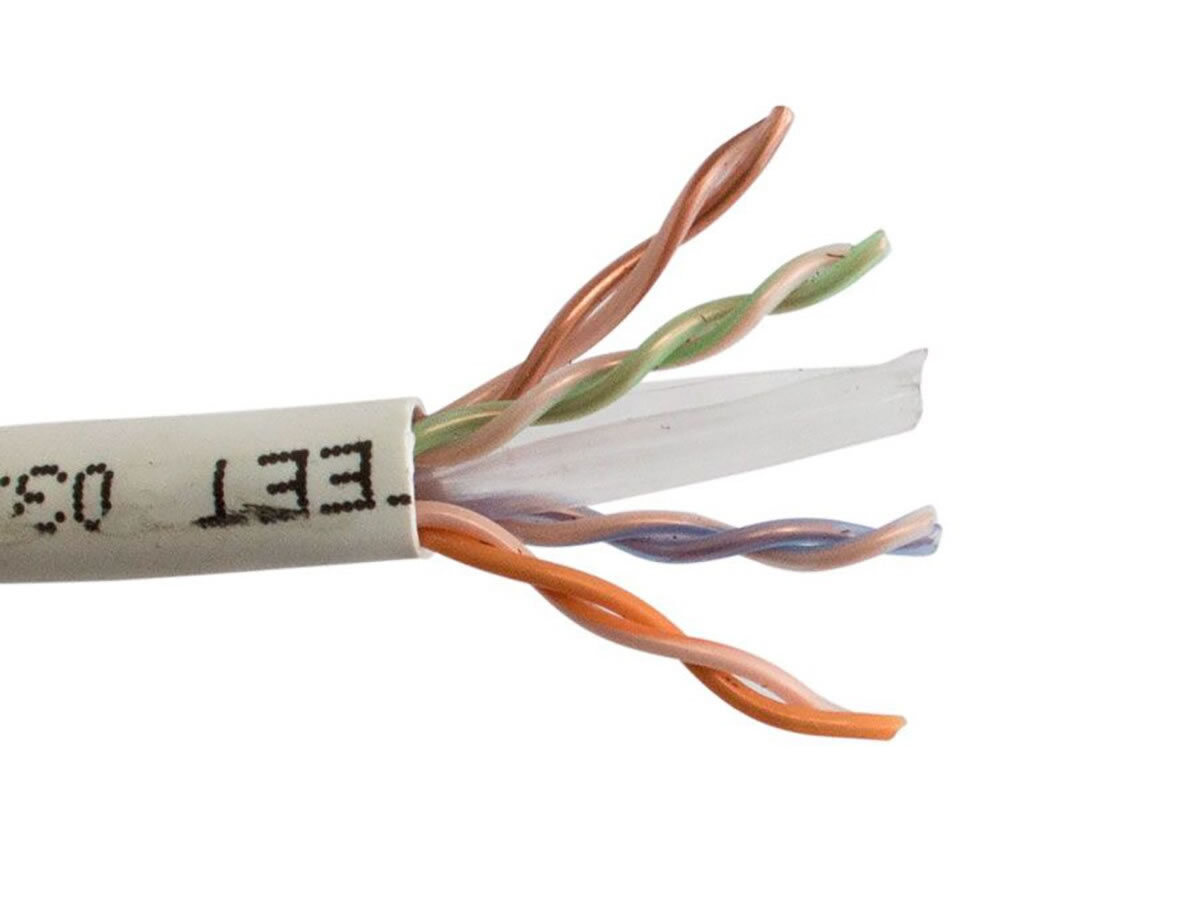 ICRealtime CAT6-P-WT CAT6 PLENUM- ENHANCED 550 MHz SOLID BC 4PR UTP CABLE, WHITE
