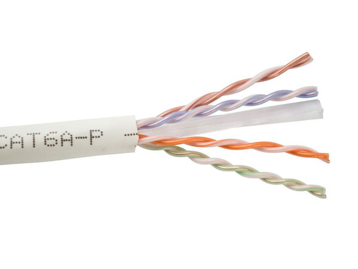 ICRealtime CAT6A-P-WT CAT6A UTP PLENUM – 10GBASE-T, 600MHz 23AWG SOLID BC 4PR CABLE, WHITE