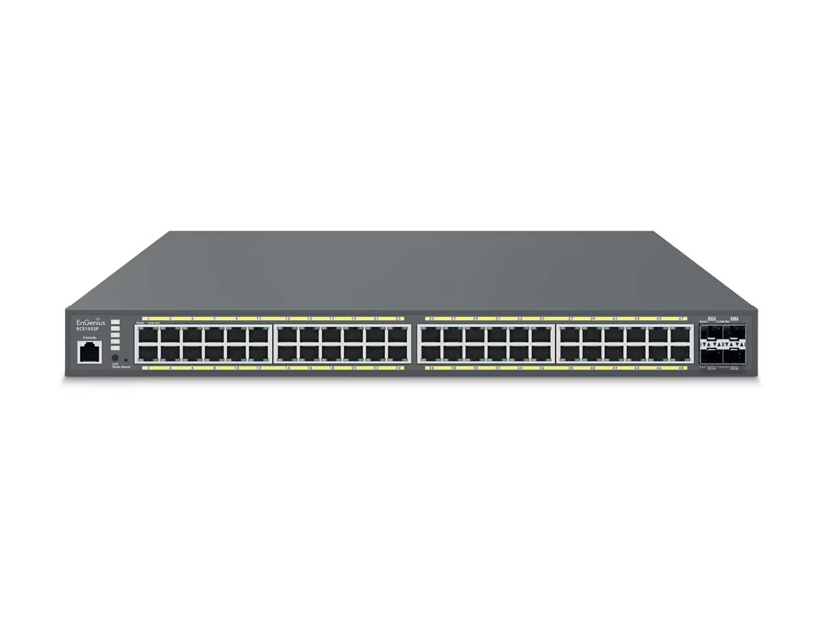 ICRealtime ECS1552P Cloud Managed 48-Port Gigabit PoE+ Layer 2+ switcher / 4x 10G SFP+ uplinks / 410W