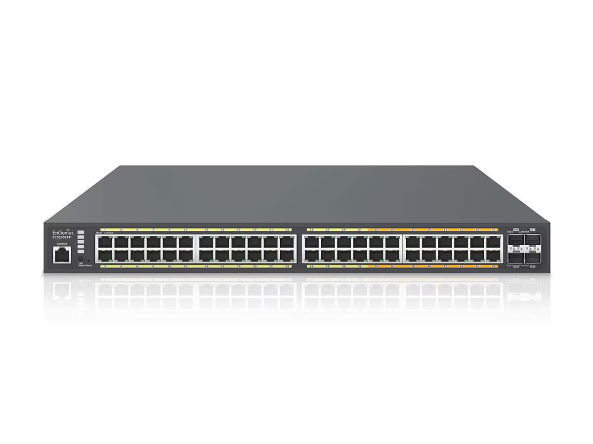 ICRealtime ECS2552FP EnGenius Technologies ECS2552FP Cloud 48-Port 740W PoE+ Switch