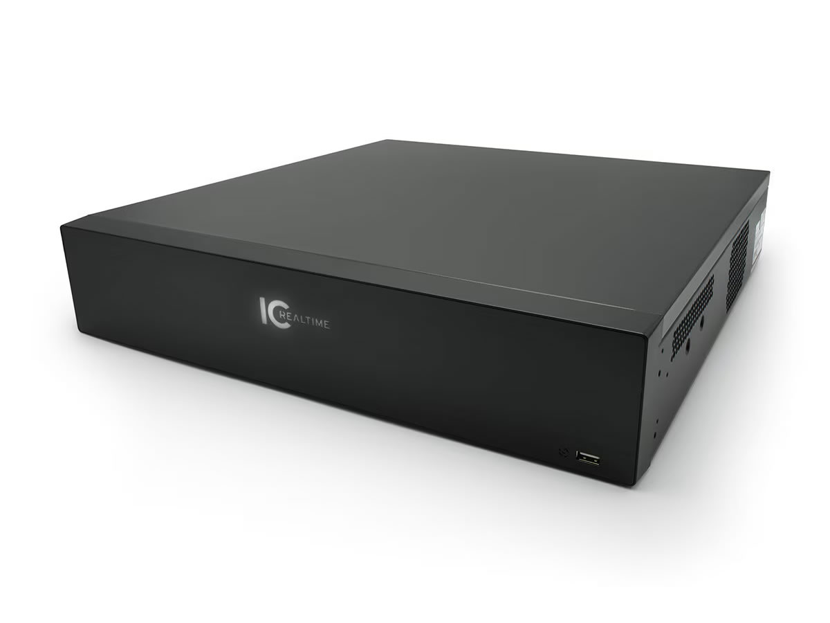 ICRealtime NVR-EL16-2U32MP1-4TB 16-Channel Rackmount NVR / 32MP Support / 384 Mbps Bandwidth / 8x SATA III / 2U