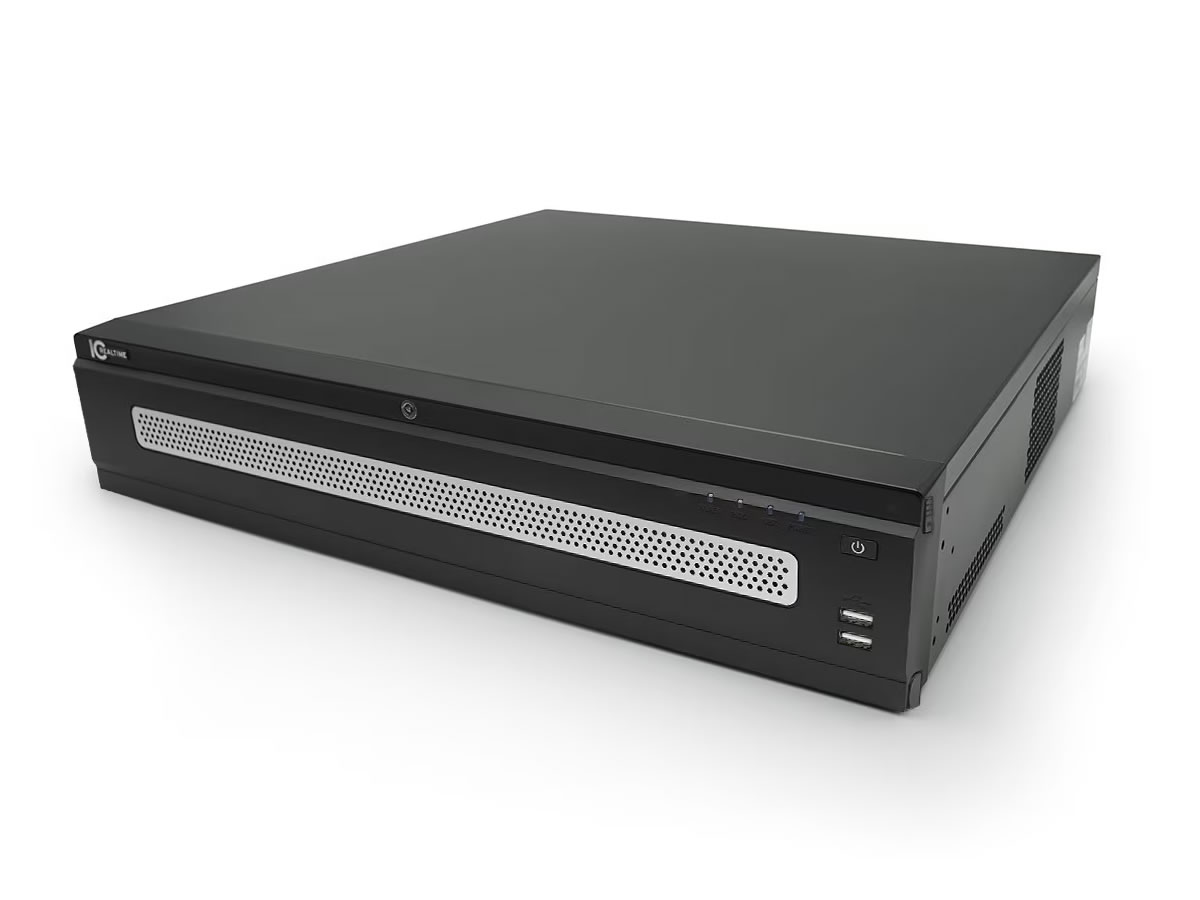ICRealtime NVR-EL32-2U32MP1-8TB 32Ch Rack NVR / 1024Mbps / 8 SATA III / 4 HDMI / 32MP