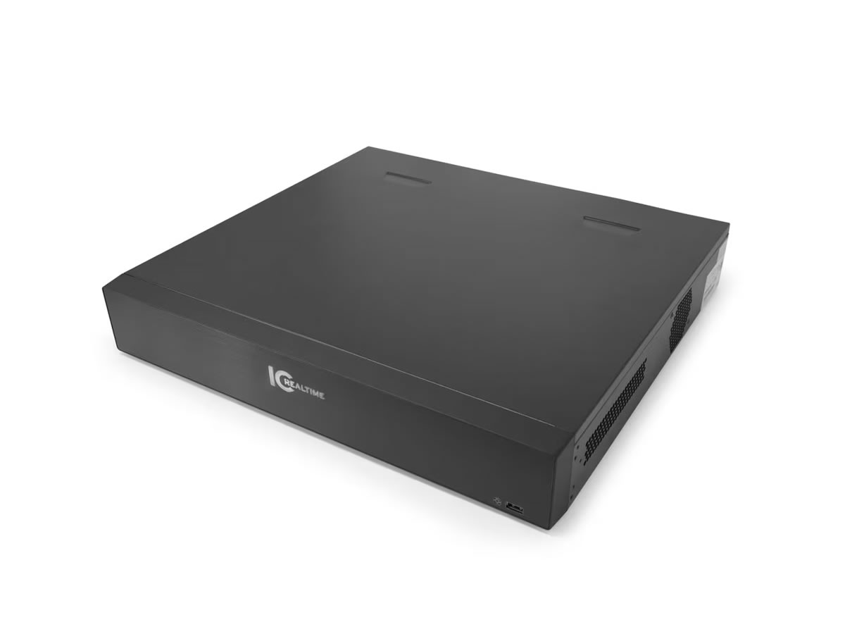 ICRealtime NVR-FX24POE-15U32MP1-8TB 24-Channel Rackmount NVR / 32MP Resolution / 24-Port PoE / 8TB HDD