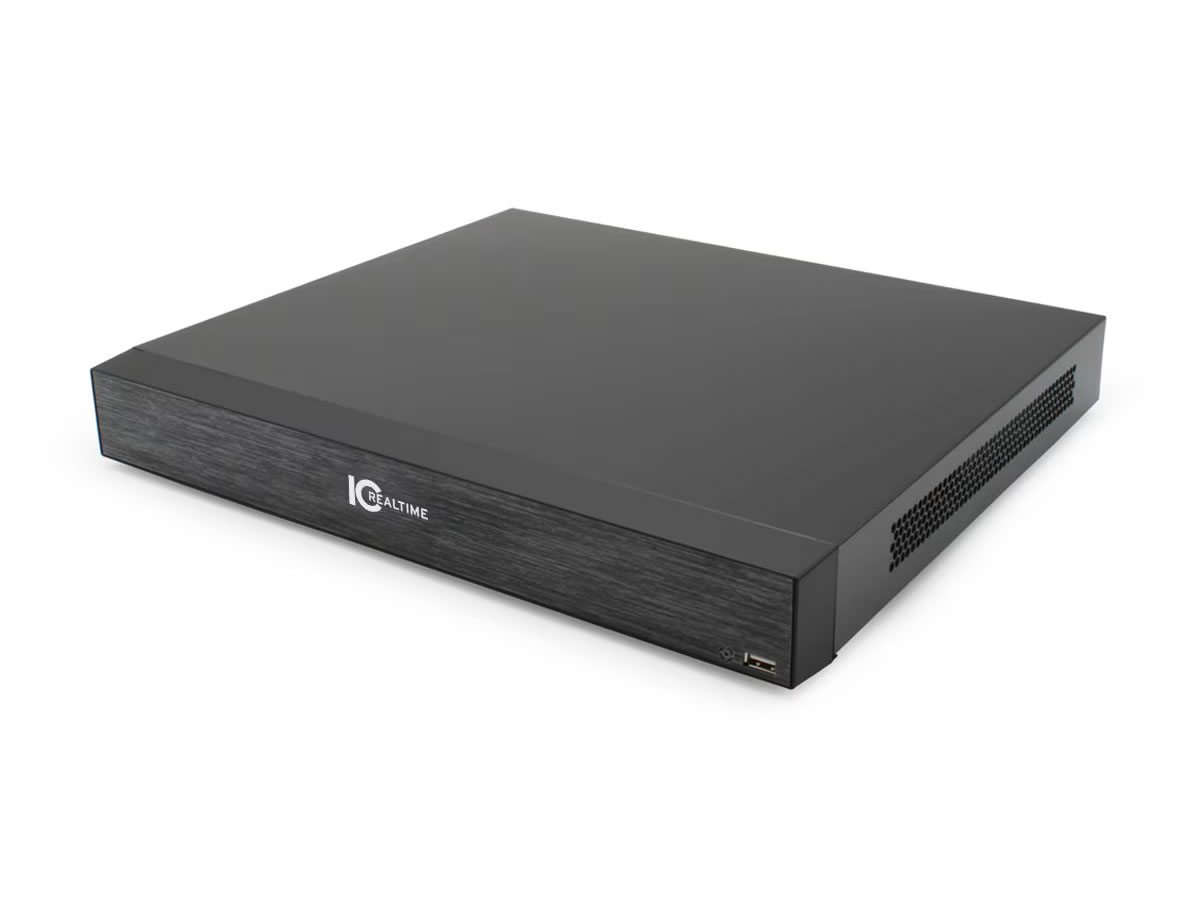 ICRealtime NVR-MX16POE-1U16MP1-4TB 16-Channel NVR / 16-Port PoE / 4TB HDD / 16MP AI / 4K HDMI