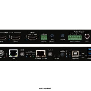 Key Digital KD-PS22UTx HDBaseT Transmitter / 4K 18G 328ft HDMI Over HDBaseT / 2x1 Switcher / USB / LAN / IR / RS232
