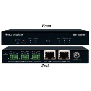 Key Digital KD-CX800 Control Interface over IP / RS-232 / IR / Voltage Trigger / 3 Multi-Function Ports