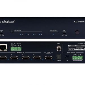 Key Digital KD-Pro4x1X-3 4x1 4K/18G HDMI Switcher / Auto-Switching / Audio De-Embed / HDR10 Dolby Vision / HDCP 2.2