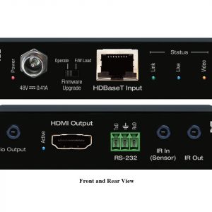 Key Digital KD-X2X1WVTX 4K/18G HDMI/HDBT Extender (Receiver) with L/R Audio De-Embed/IR/RS-232 up to 40m