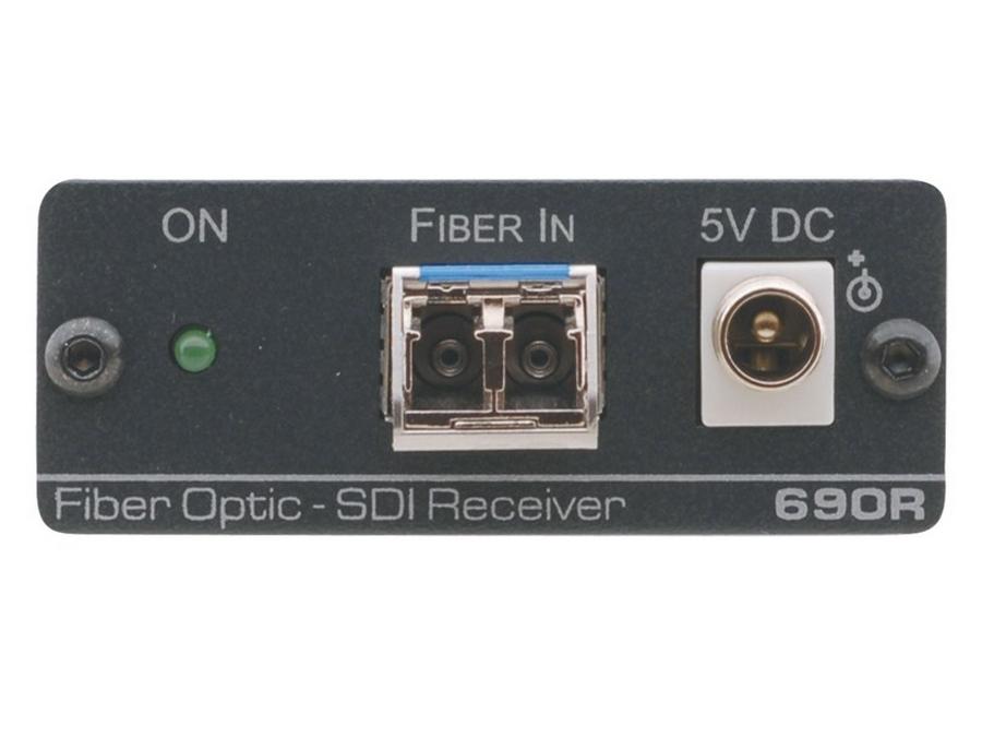 Kramer 690R 2-Channel 3G HD-SDI Fiber Receiver / Singlemode LC Inputs / 2 BNC SDI Outputs