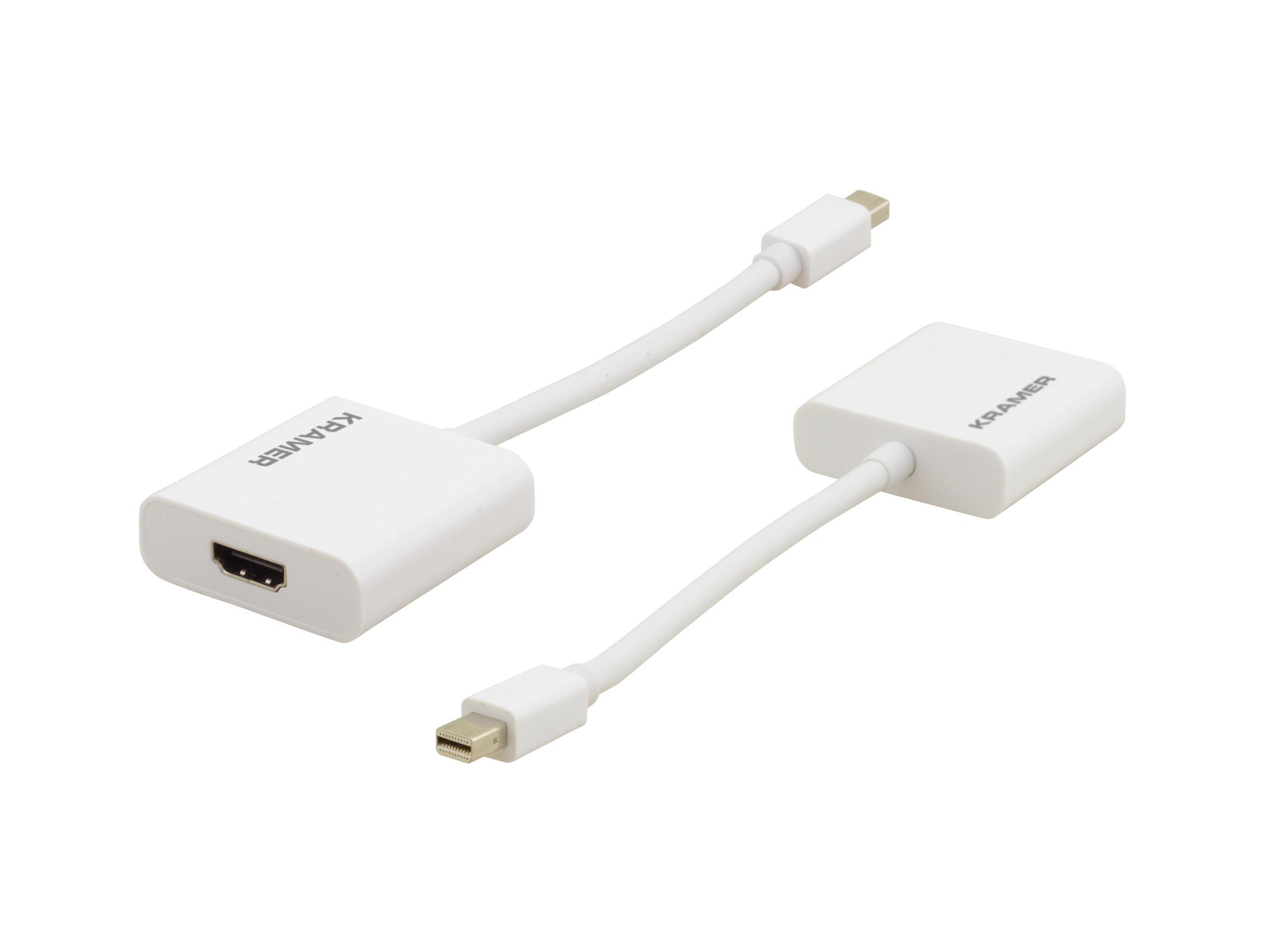 Kramer ADC-MDP/HF/UHD Mini DisplayPort (M) to HDMI (F) 4K Active Adapter Cable