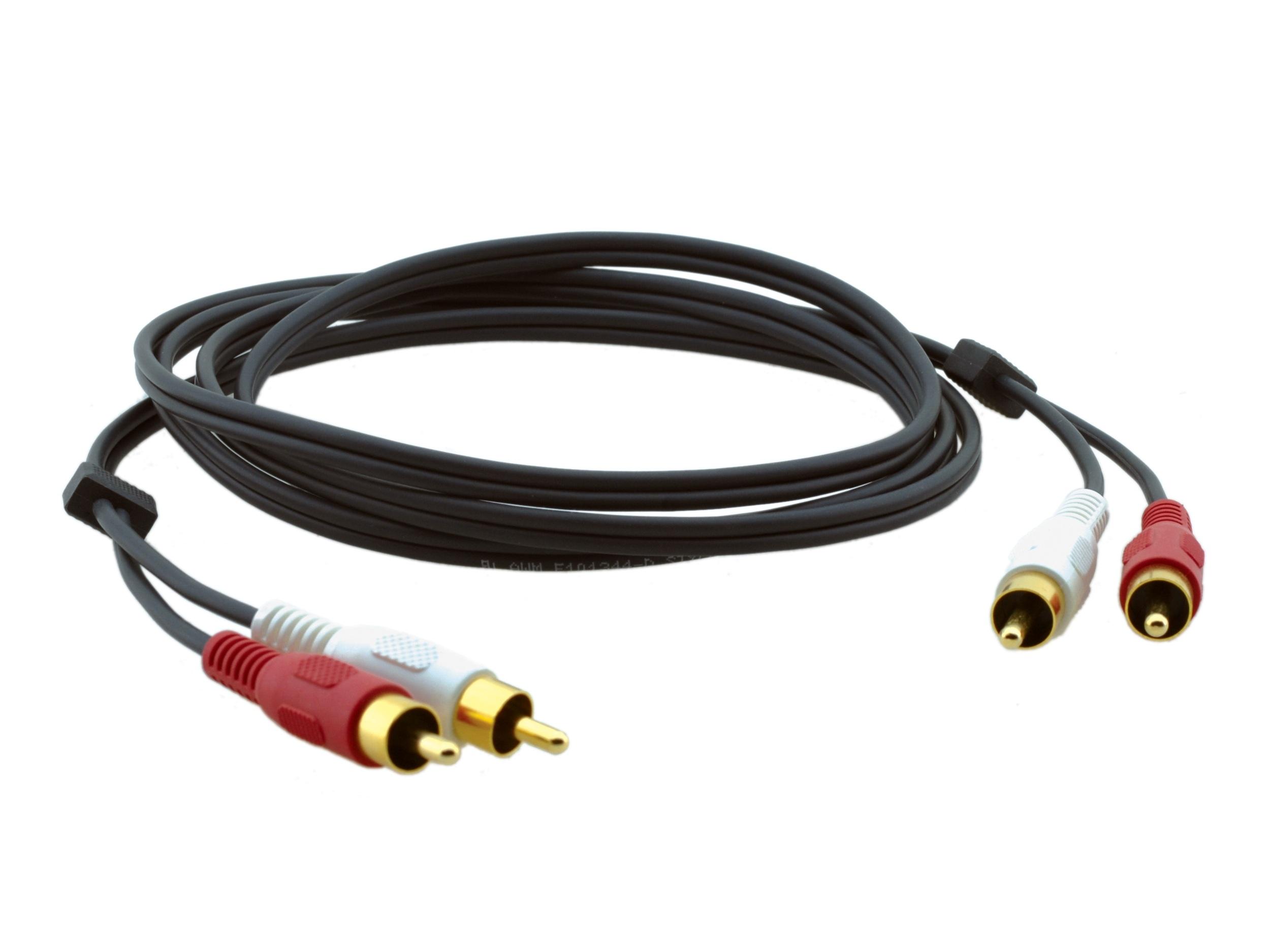 Kramer C-2RAM/2RAM-6 2 RCA (M) to 2 RCA (M) Audio Cable – 6ft