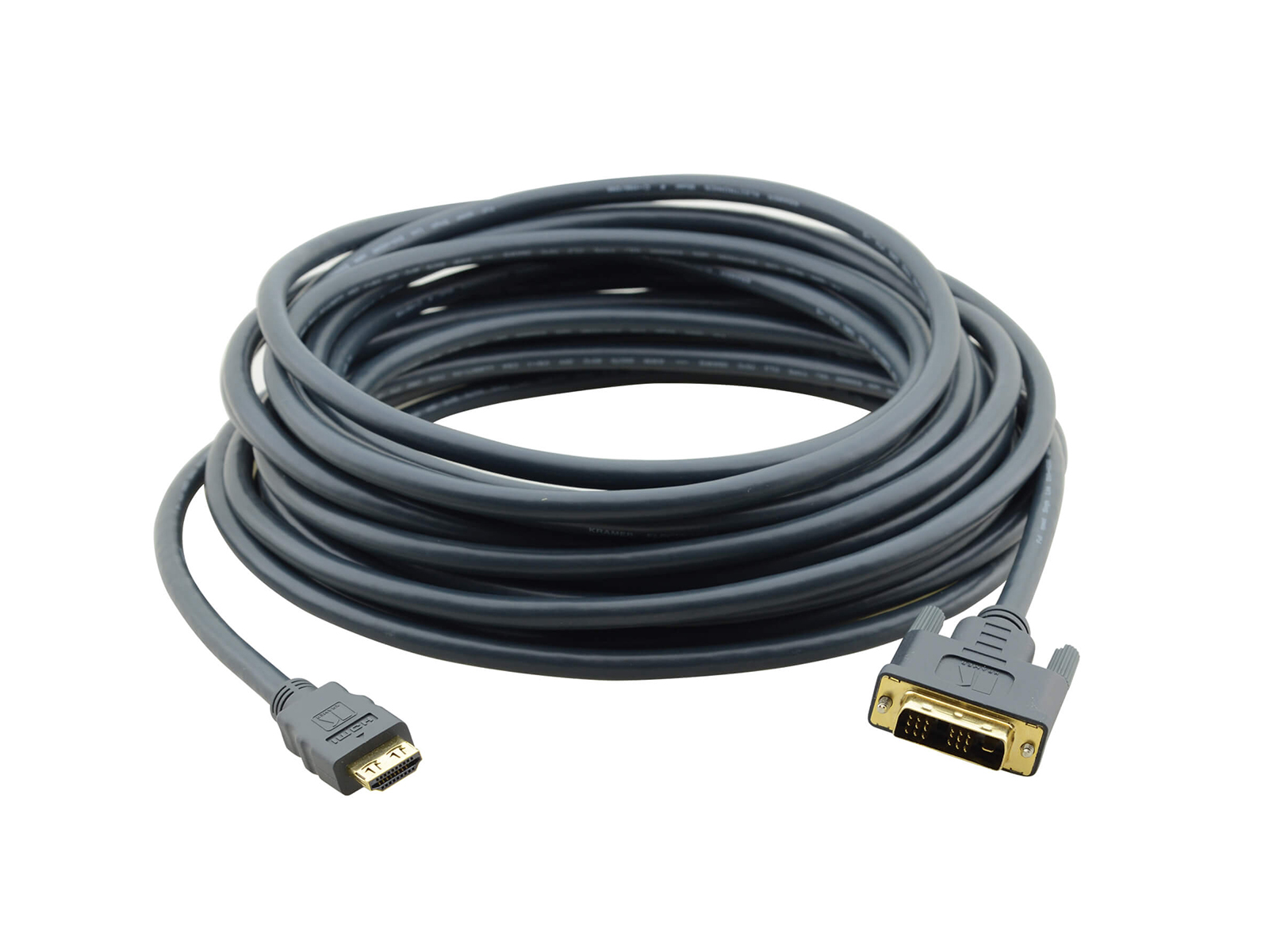 Kramer C-HM/DM-35 HDMI (M) to DVI-D (M) Cable – 35ft