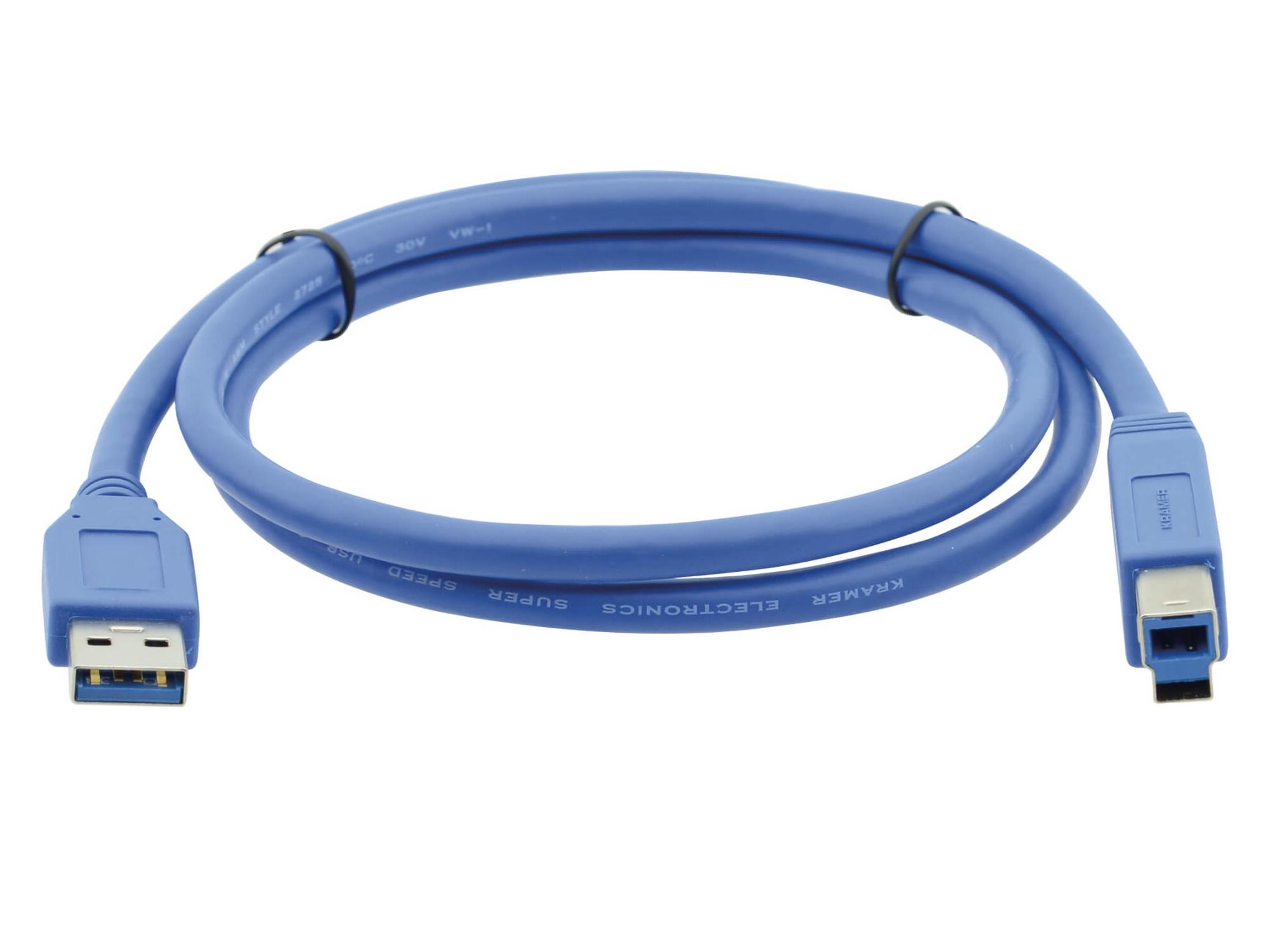 Kramer C-USB3/AB-15 USB 3.0 Type A to Type B Printer Cable – 15ft