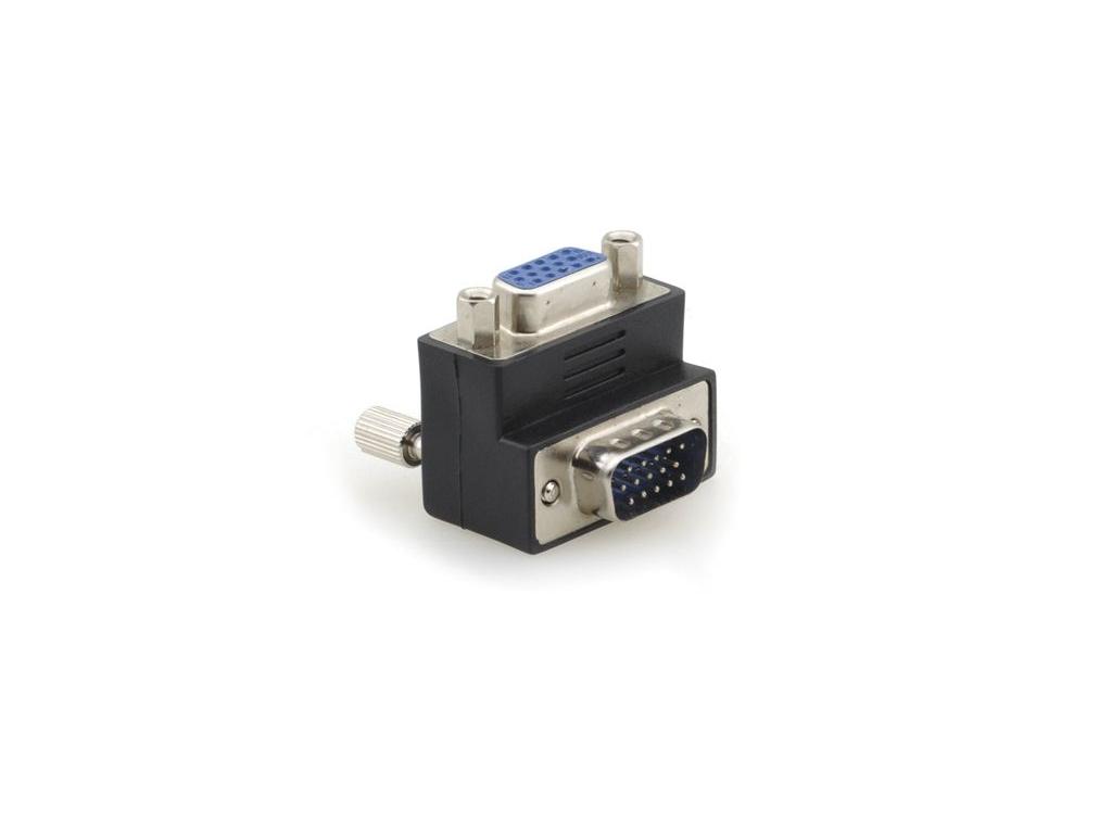 Kramer AD-GM/GF/RA 15-pin HD (M) to 15-pin HD (F) Right angle Adapter