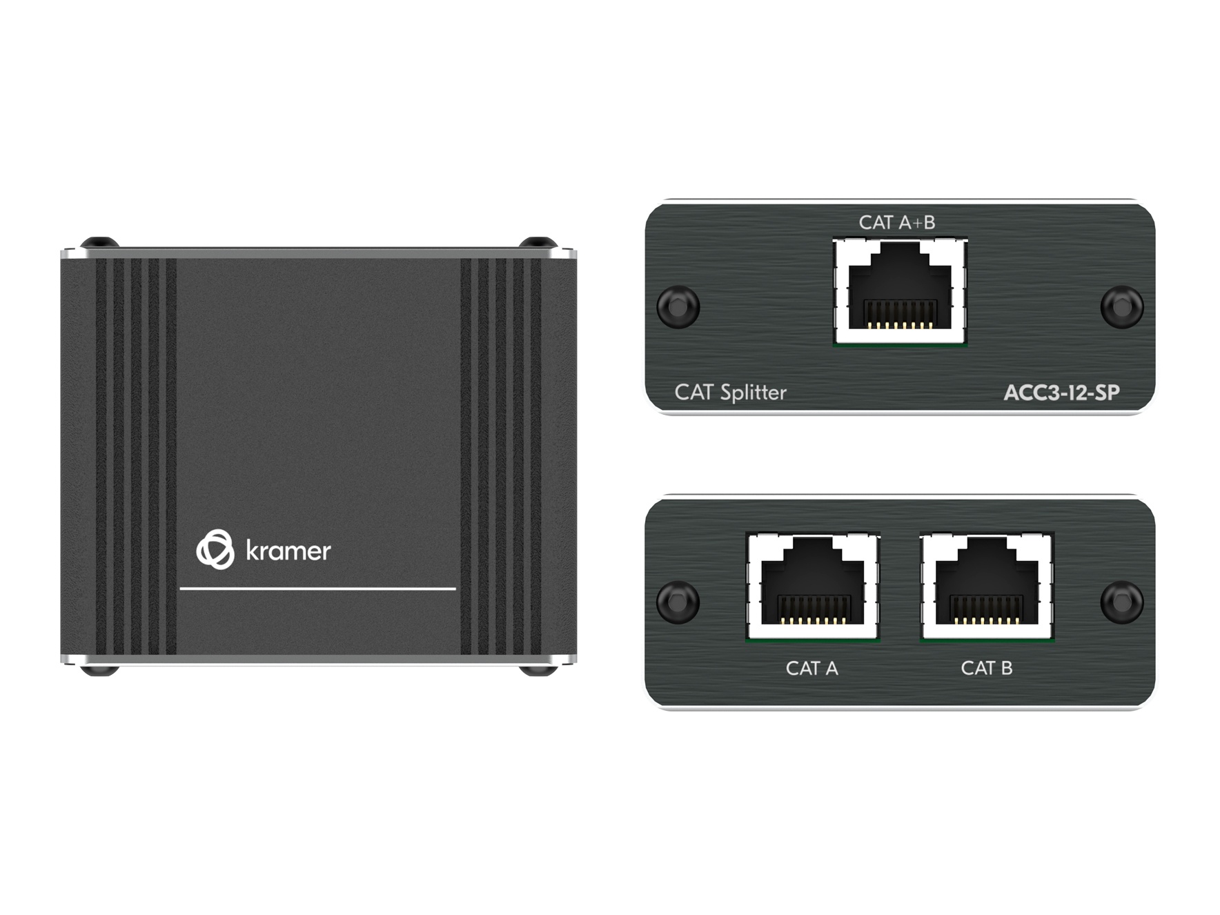 Kramer ACC3-12-SP CAT 1:2 Passive Splitter / RJ45 Female In / Dual RJ45 Female Out