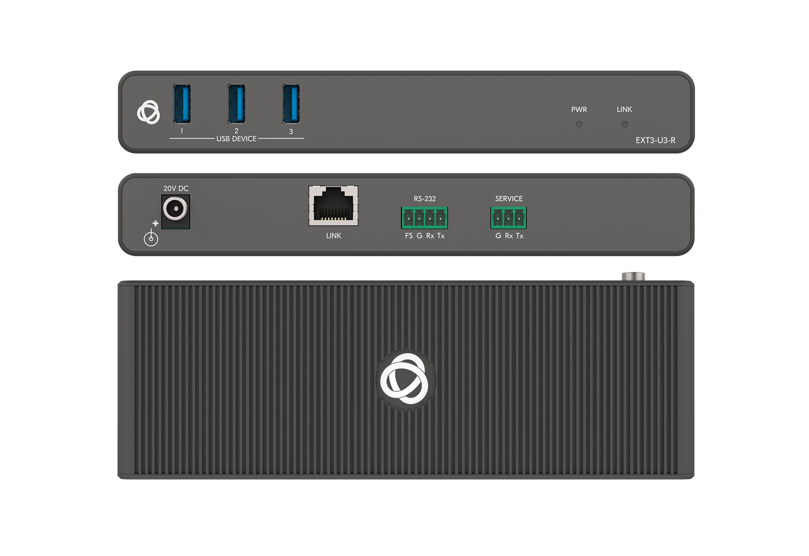 Kramer EXT3-U3-R HDBaseT 4K60 HDMI Receiver / USB 3.2 Gen1 5Gbps / RS232 / 100m
