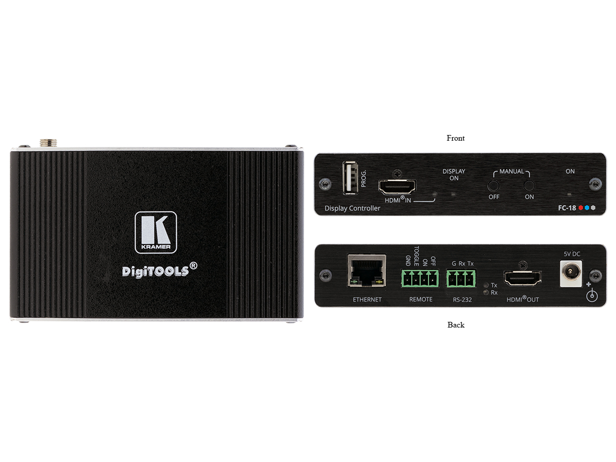 Kramer FC-18 4K60 HDR HDMI Display ON/OFF Controller RS-232 / Ethernet / CEC