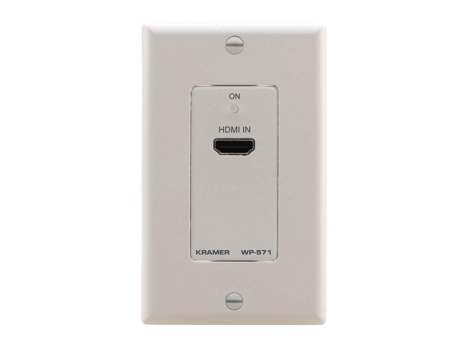 Kramer WP-571(W)-b Active Wall Plate HDMI over Twisted Pair Extender (Tx)/White
