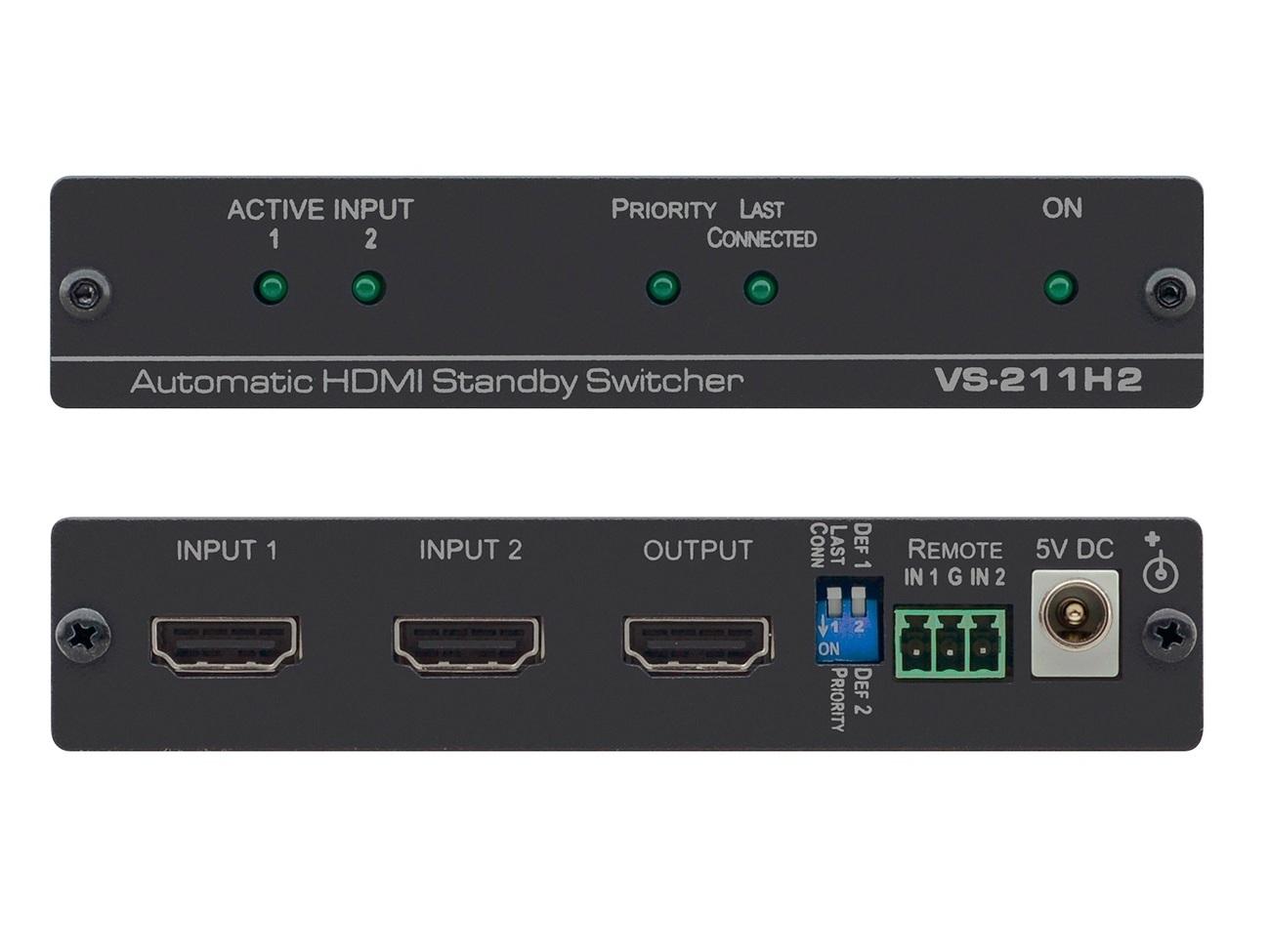 Kramer VS-211H2 2×1 Automatic 4K UHD HDMI Standby Switcher