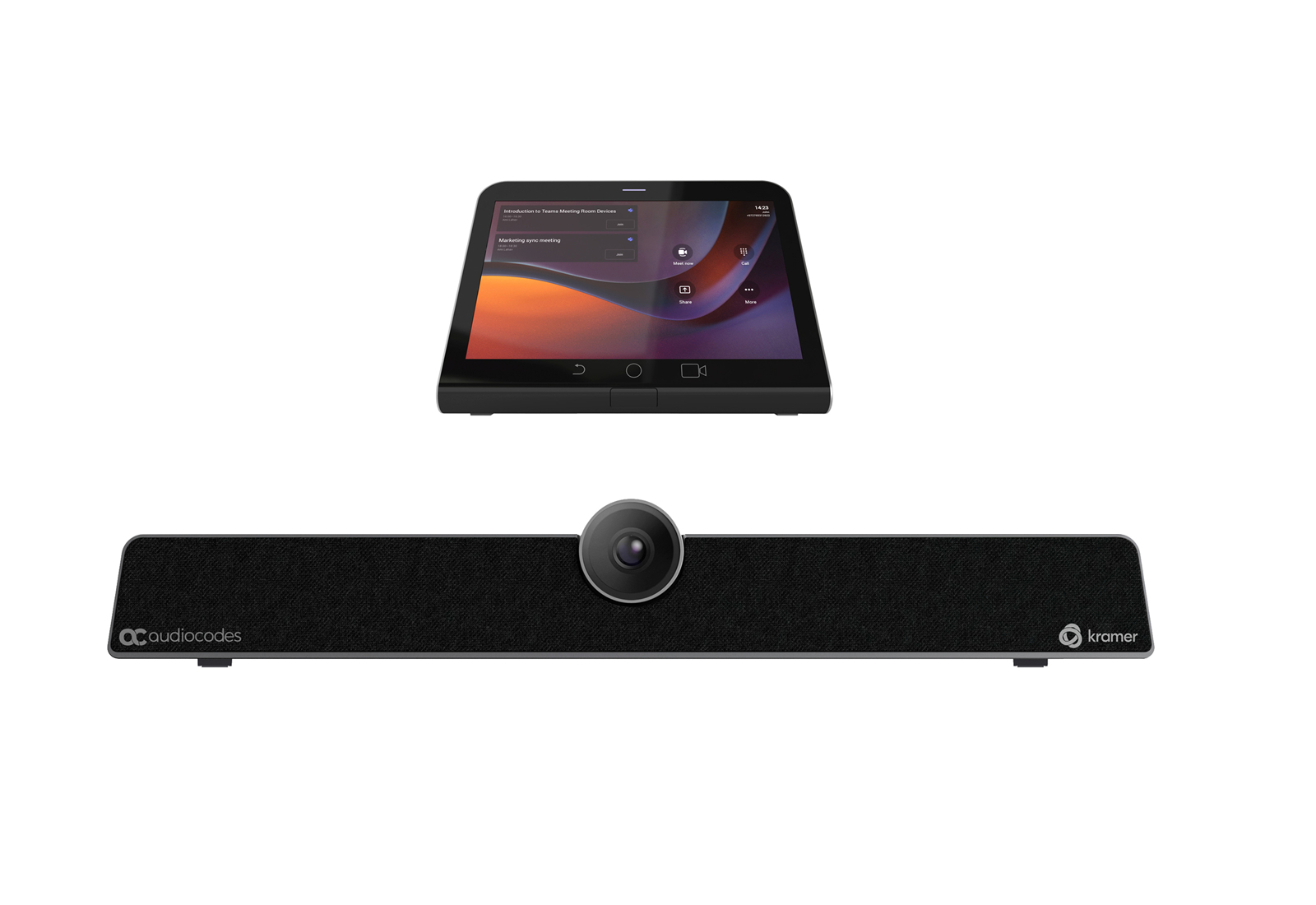Kramer KAC-BAR-81-B10 Teams Rooms Video Bar / Touch Controller Compatible / Full HD / 5x Zoom / 6 Mics
