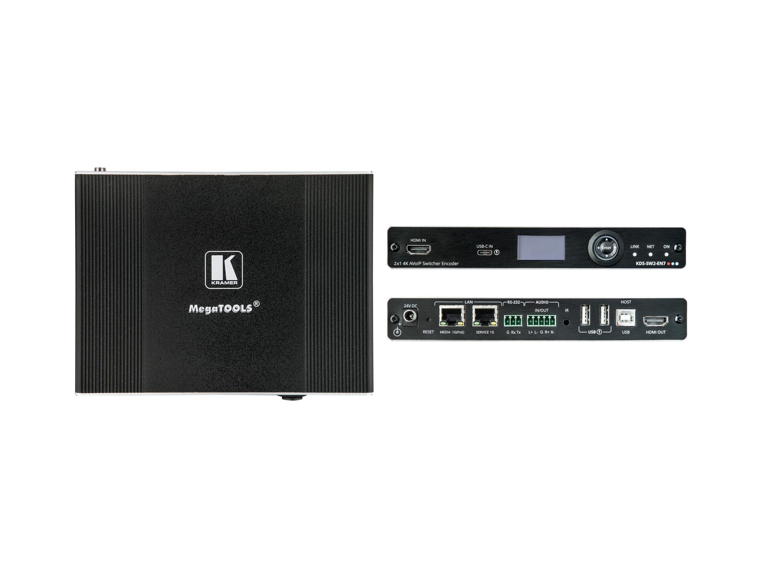 Kramer KDS-SW2-EN7 High-Performance/Highly-Scalable/AVoIP Auto-Switch Encoder over 1G Network - Image 2