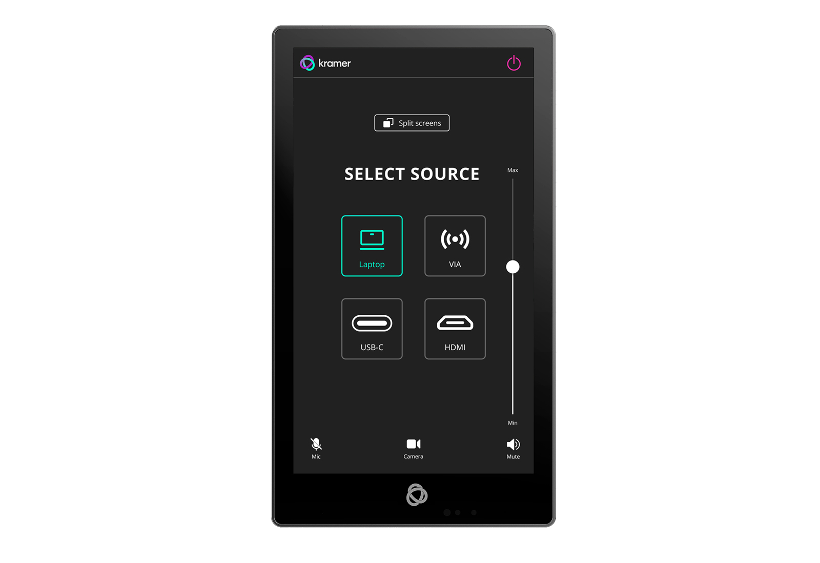 Kramer KT-205WM 5.5 Inch Wall-Mounted PoE Touch Panel / Android 11 / Multi-Touch / IPS 720×1280