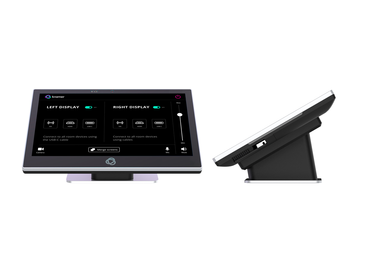 Kramer KT-208 8-inch PoE Touch Panel / 1280×800 IPS Multi-Touch / Android 11 / Wi-Fi 6 / 5MP Camera