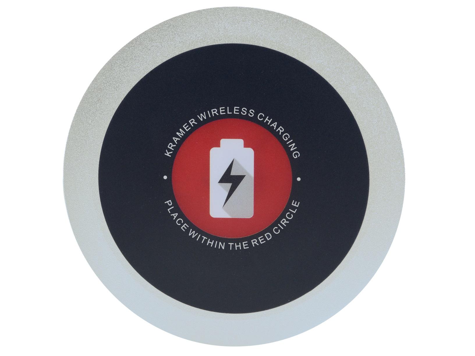 Kramer KWC-1(BC) In-Table Qi Wireless Charging Spot for Mobile Devices (Brushed Clear)