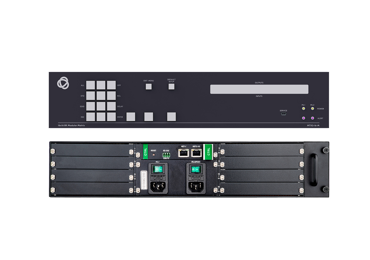 Kramer MTX3-16-M HDBaseT / 16×16 Modular Matrix Switcher 8K Ready / 4K60 4:4:4