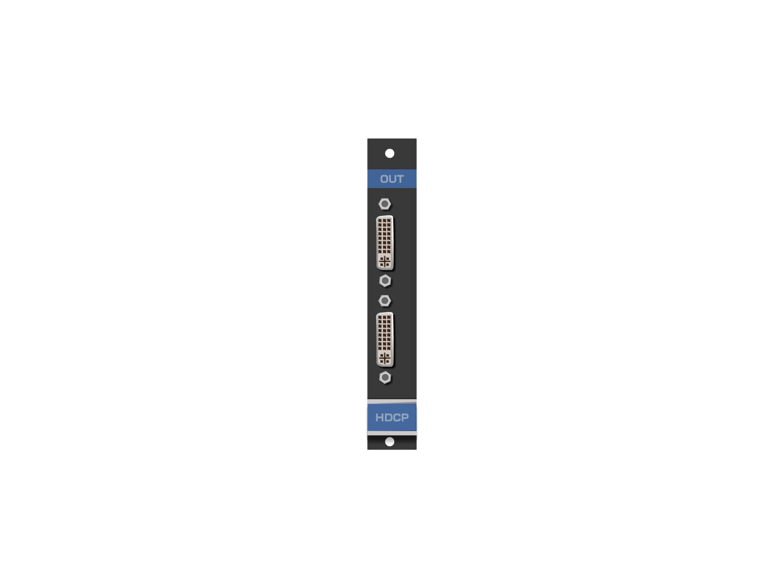 Kramer HDCP-OUT2-F16/STANDALONE 2-Channel HDCP HDMI over DVI Output Card / 6.75Gbps / 3D Pass-Through