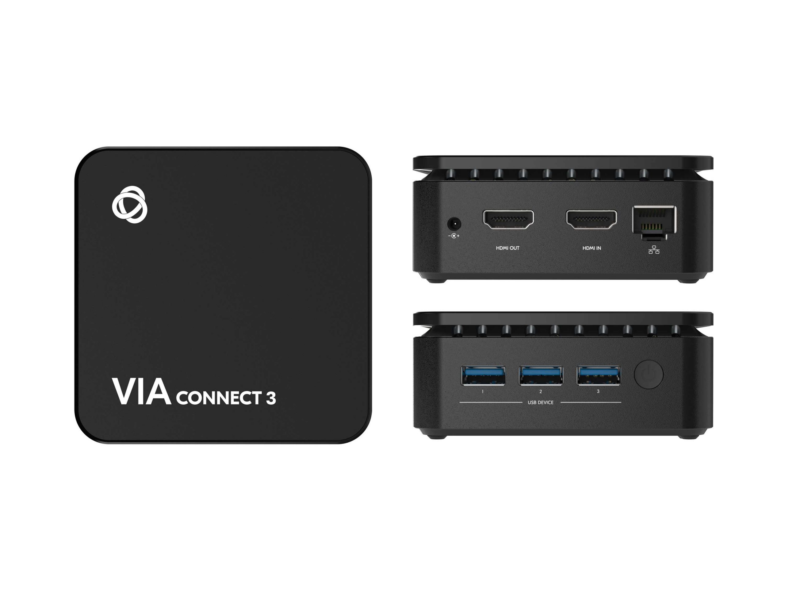 Kramer VIA CONNECT3 Wireless Content Sharing / 4K HDMI Output / Miracast / AirPlay / HDMI Input / Dual WiFi