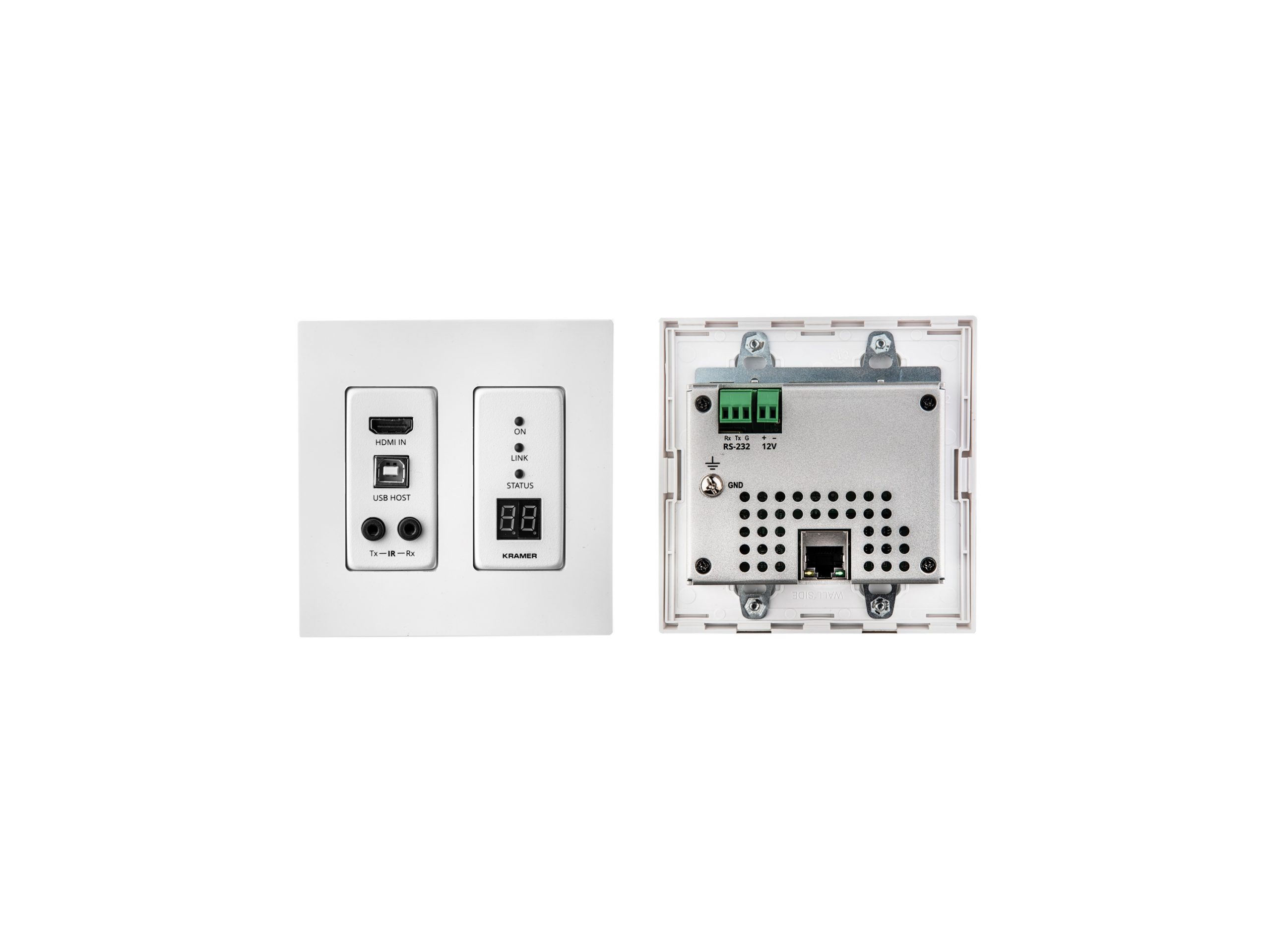 Kramer WP-EN6 Wall-Plate 4K@60 4:2:0 HDMI Encoder / HDCP 2.2 / PoE / RS232 / IR / USB / JPEG2000