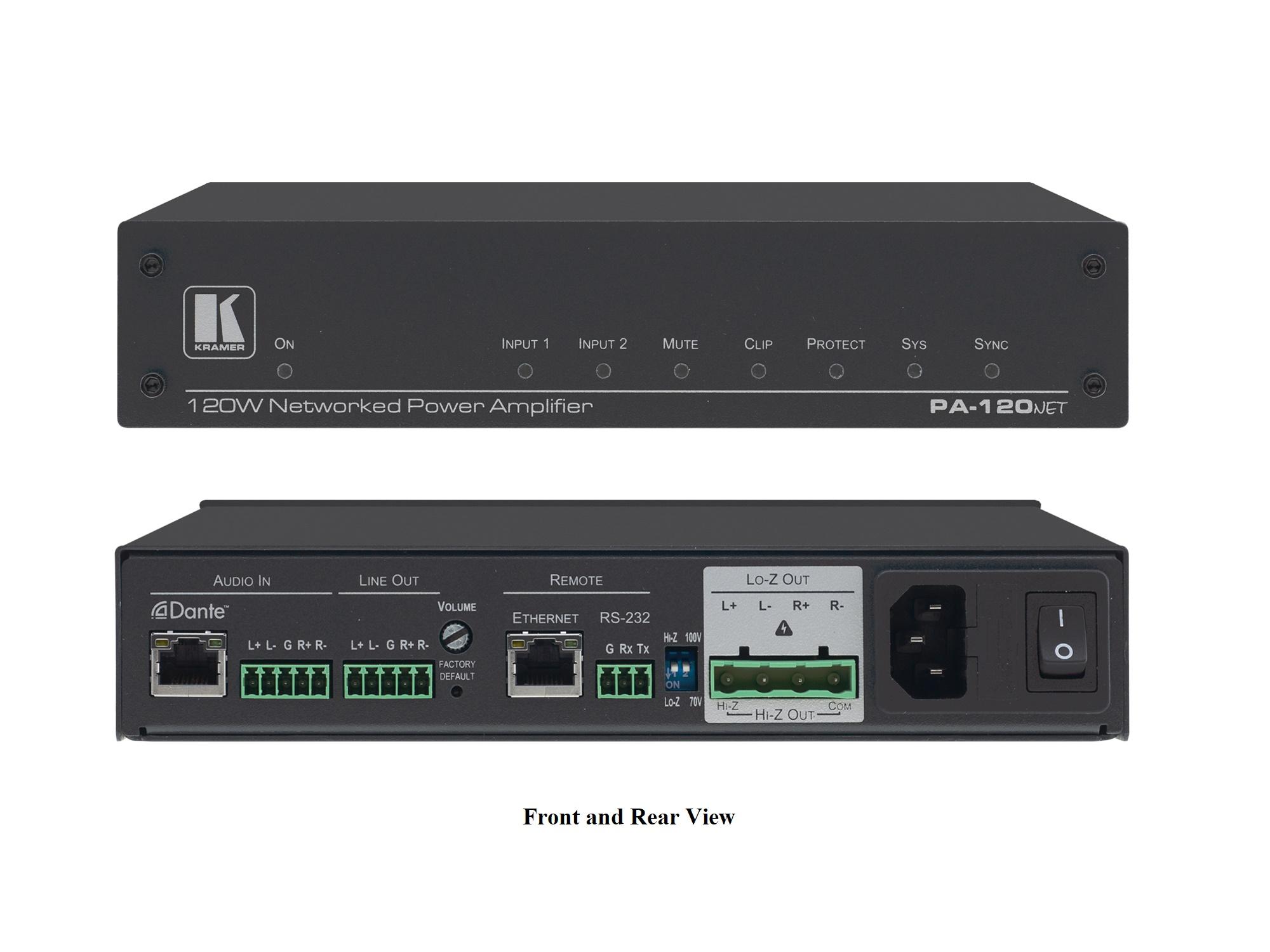 Kramer PA-120Net 120W Networked Power Amplifier