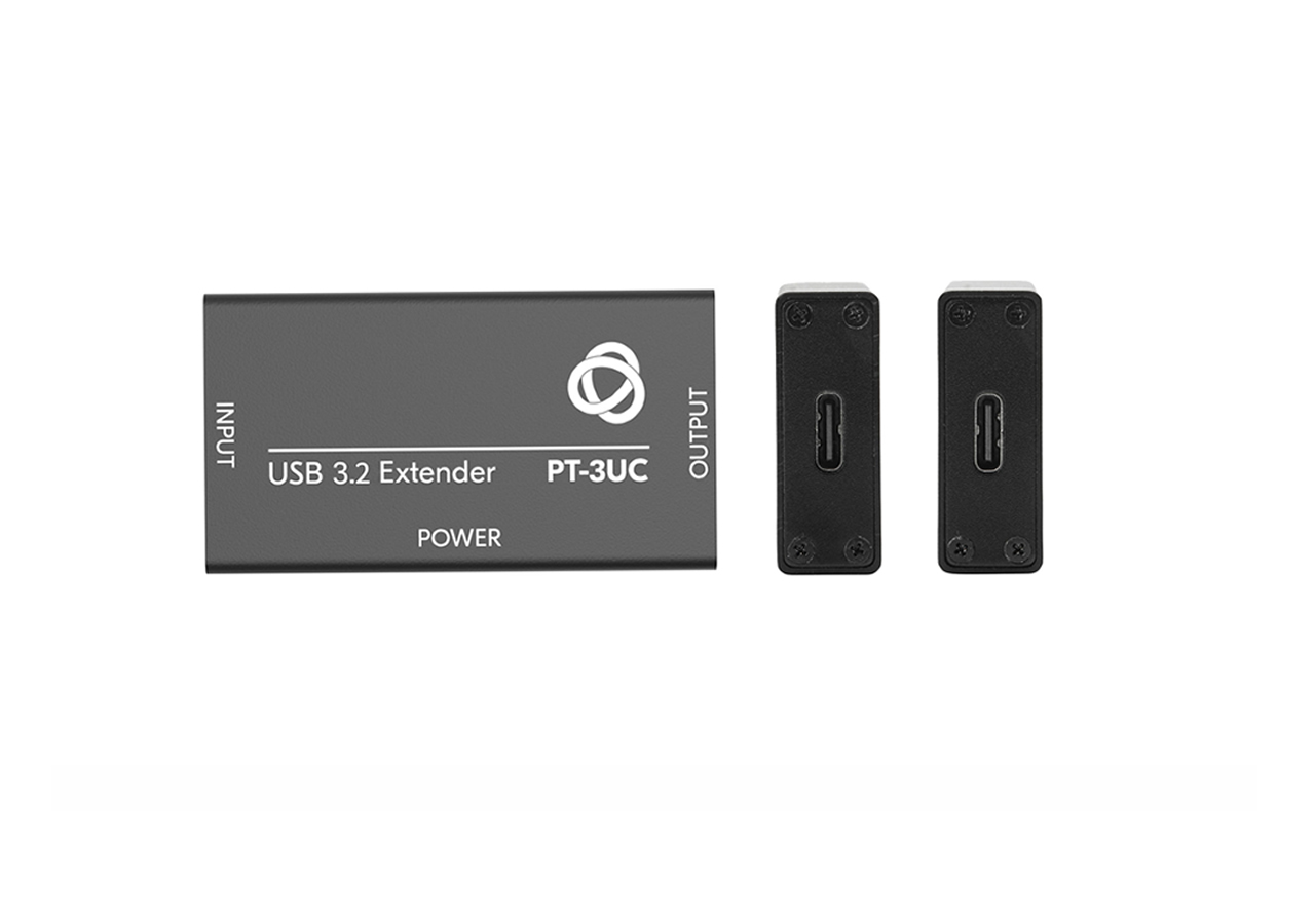 Kramer PT-3UC USB-C Full-Feature Extender / USB 3.2 Gen2 10Gbps / 4K60 / Video ALT Mode / 2.5A