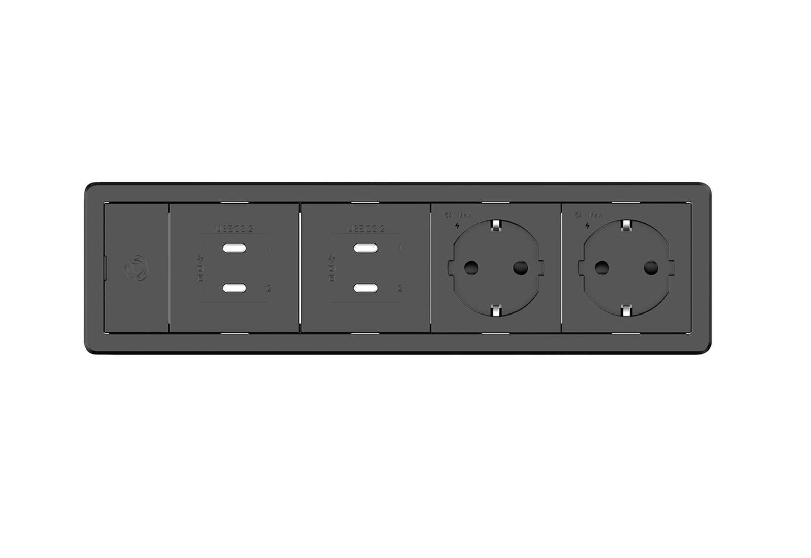 Kramer T-IN4-REC1 In-Table Connectivity Module / Slide Lock / Above-Table Install