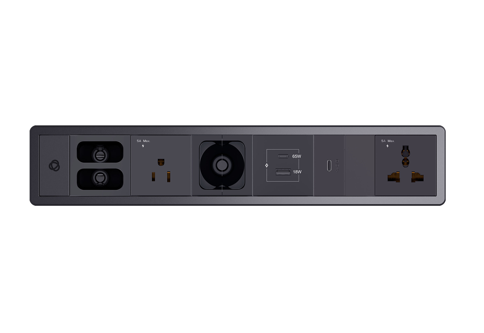 Kramer T-IN6-REC1 In-Table Connectivity Panel / Slide Lock Mechanism / 331 x 58mm Cutout