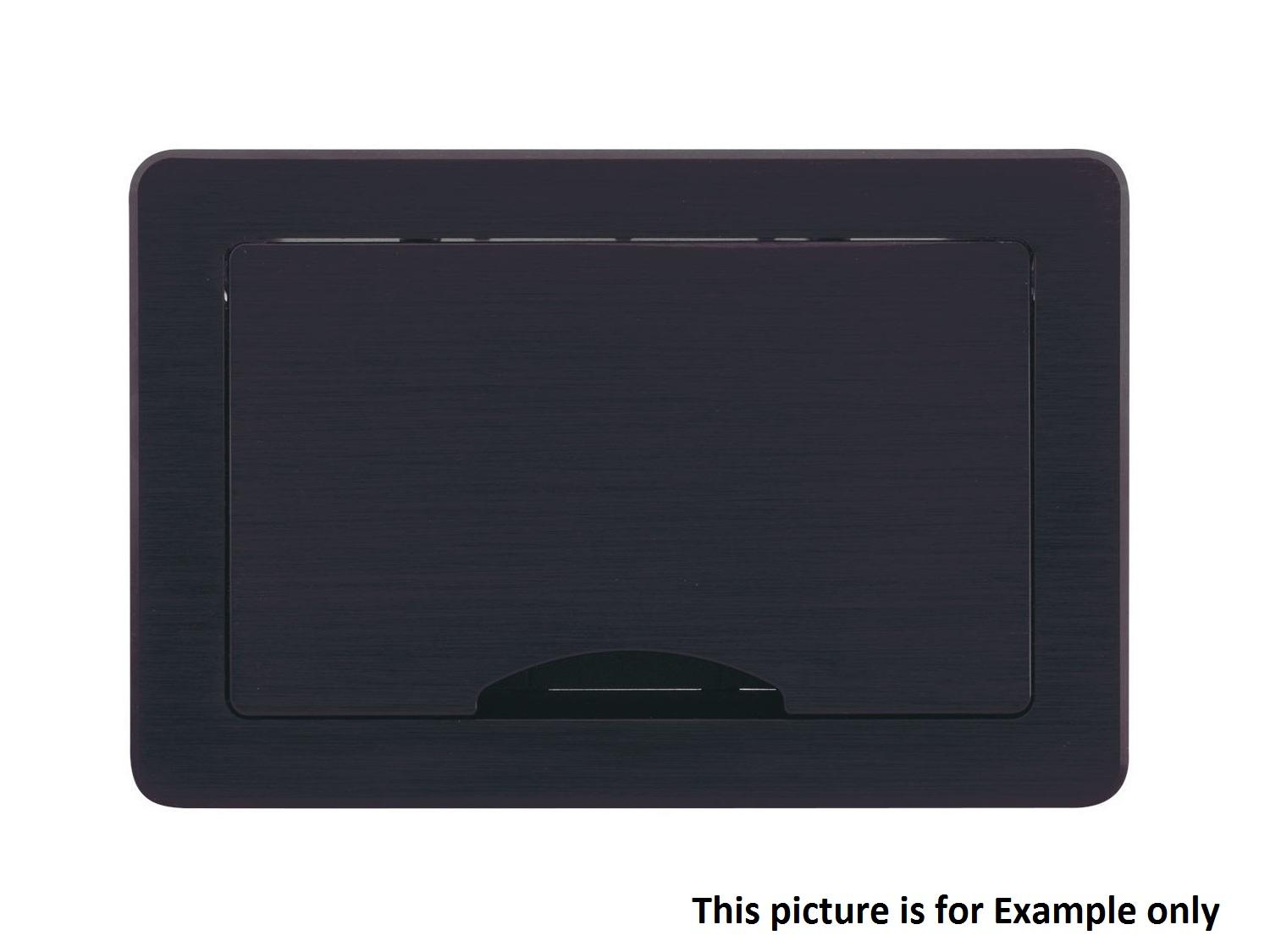 Kramer TBUS-10xl(BC) Table-Mount Modular Multi-Connection Enclosure / Brushed Clear Aluminum
