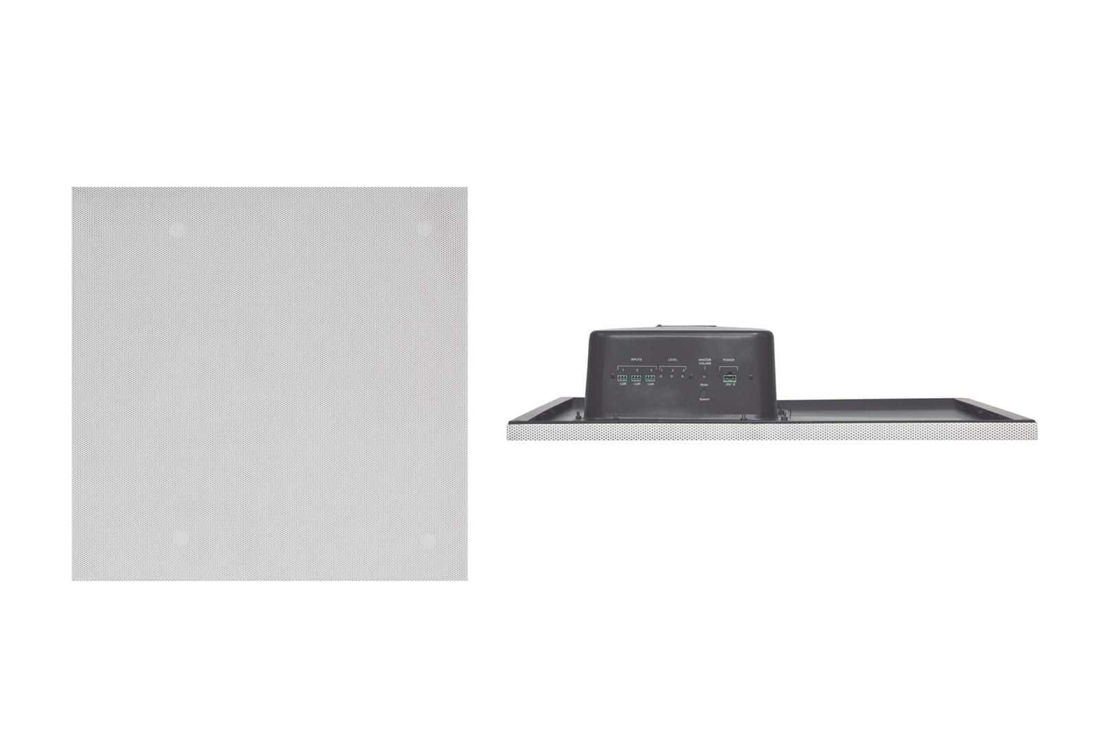 Kramer TAVOR-8-T 8-Inch Ceiling Tile Speaker / 40W Class D Amplifier / 180deg Sound Dispersion