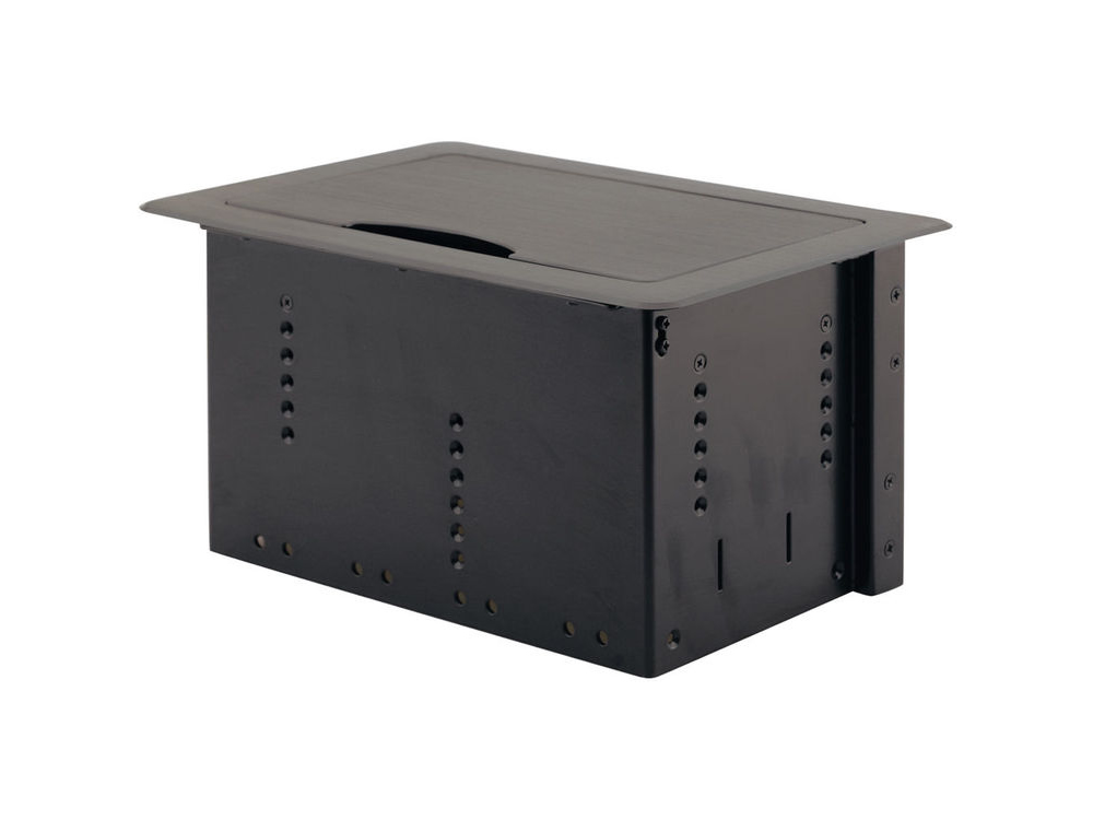 Kramer TBUS-10XL Table Mount Modular Multi-Connection Solution with Brushed Clear Aluminum Top