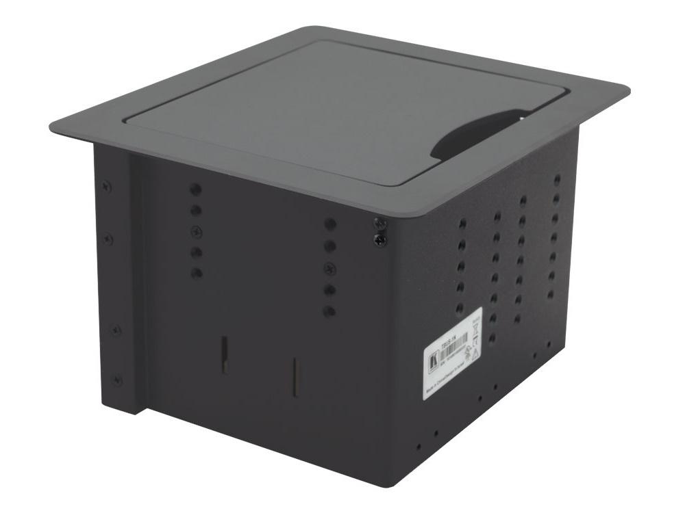 Kramer TBUS-1N(B) Table Mount Modular Multi-Connection Solution/Retractable Lid/Black Anodized Aluminum Top
