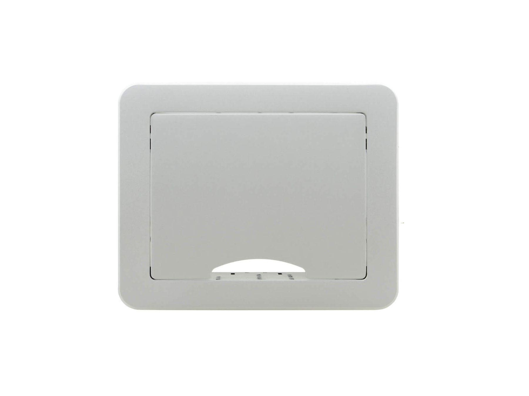 Kramer TBUS-1N(BC) Table Mount Modular Multi-Connection Solution/Retractable Lid/Silver Sand Aluminum Top