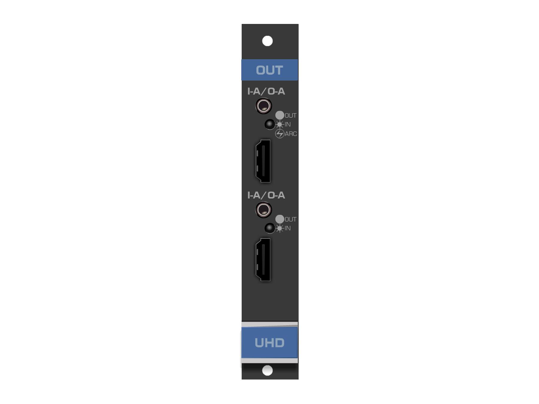 Kramer UHDA-OUT2-F16/STANDALONE 2-Output 4K HDMI with Selectable Analog Audio Card for VS-1616D Matrix Switcher (F-16)